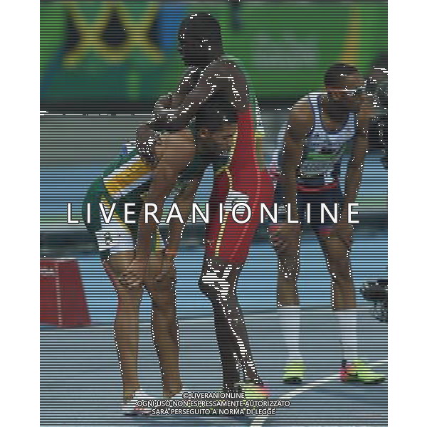 XXXI Olympic Games Giochi Olimpici Rio 2016 Rio de Janeiro - 14.08.2016 Atletica Finale 100m di corsa Maschili Nella Foto:van Niekerk Wayde vince i 400m e record mondiale /Ph.Vitez-Ag. Aldo Liverani