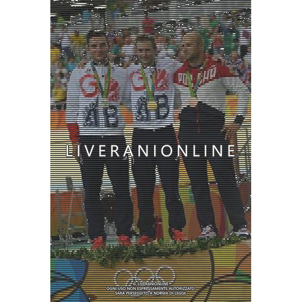 14-08-2016 Giochi Olimpici Pista Uomini; Giornata 04; 2016, Great Britain; 2016, Russia; Kenny, Jason; Skinner, Callum; Dmitriev, Denis; Rio De Janeiro; FOTO STEFANO SIROTTI-AG ALDO LIVERANI SAS