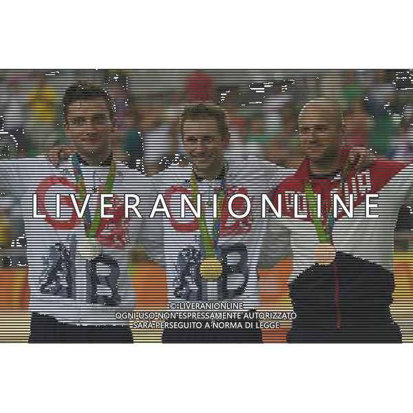 14-08-2016 Giochi Olimpici Pista Uomini; Giornata 04; 2016, Great Britain; 2016, Russia; Kenny, Jason; Skinner, Callum; Dmitriev, Denis; Rio De Janeiro; FOTO STEFANO SIROTTI-AG ALDO LIVERANI SAS