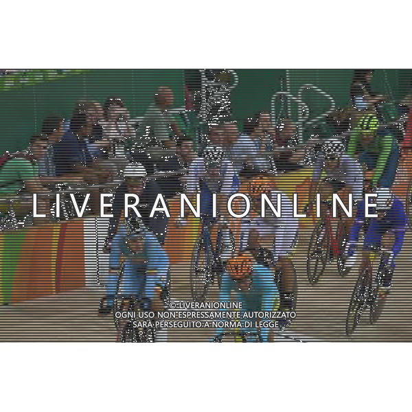 14-08-2016 Giochi Olimpici Pista Uomini; Giornata 04; 2016, Etixx - Quick Step; 2016, Dimension Data; 2016, Team Sky; Gaviria Rendon, Fernando; Cavendish, Mark; Viviani, Elia; Rio De Janeiro; FOTO STEFANO SIROTTI-AG ALDO LIVERANI SAS
