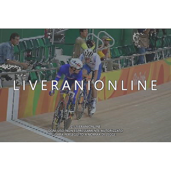 14-08-2016 Giochi Olimpici Pista Uomini; Giornata 04; 2016, Team Sky; 2016, Francia; Viviani, Elia; Boudat, Thomas; Rio De Janeiro; FOTO STEFANO SIROTTI-AG ALDO LIVERANI SAS