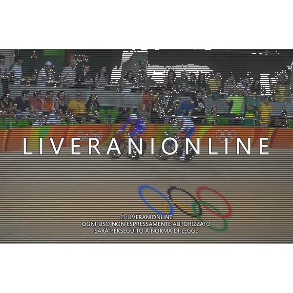 14-08-2016 Giochi Olimpici Pista Uomini; Giornata 04; 2016, Team Sky; 2016, Francia; Viviani, Elia; Boudat, Thomas; Rio De Janeiro; FOTO STEFANO SIROTTI-AG ALDO LIVERANI SAS