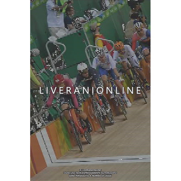 14-08-2016 Giochi Olimpici Pista Uomini; Giornata 04; 2016, Danimarca; 2016, Dimension Data; 2016, Team Sky; 2016, Etixx - Quick Step; Hansen Lasse, Norman; Cavendish, Mark; Viviani, Elia; Gaviria Rendon, Fernando; Rio De Janeiro; FOTO STEFANO SIROTTI-AG ALDO LIVERANI SAS