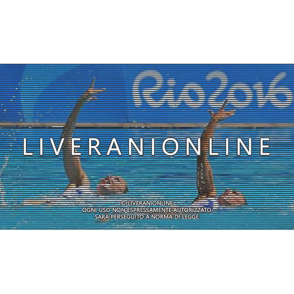 XXXI Olympic Games Giochi Olimpici Rio 2016 Rio de Janeiro - 15.08.2016 Nuoto Sincronizzato a Due Eliminatorie Nella Foto:Gloushkov Leventhal Anastasia - Tetelbaum Ievegeniia (ISR) /Ph.Vitez-Ag. Aldo Liverani