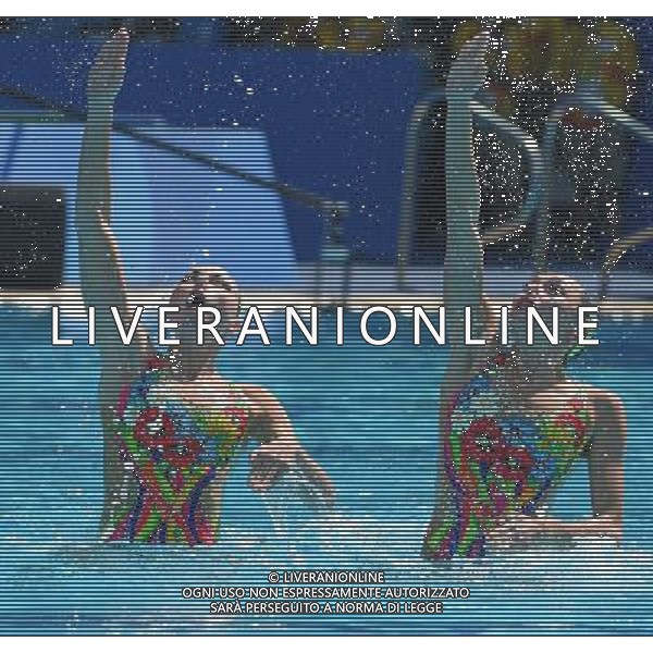 XXXI Olympic Games Giochi Olimpici Rio 2016 Rio de Janeiro - 15.08.2016 Nuoto Sincronizzato a Due Eliminatorie Nella Foto:Ananasova Lolita - Voloshyna Anna (UKR) /Ph.Vitez-Ag. Aldo Liverani