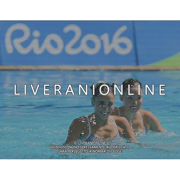XXXI Olympic Games Giochi Olimpici Rio 2016 Rio de Janeiro - 15.08.2016 Nuoto Sincronizzato a Due Eliminatorie Nella Foto:Borges Luisa - Miccucci Maria Eduarda (BRA) /Ph.Vitez-Ag. Aldo Liverani