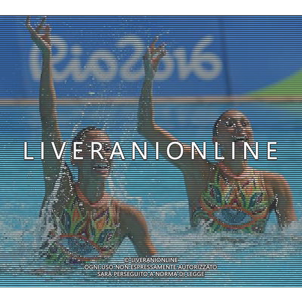 XXXI Olympic Games Giochi Olimpici Rio 2016 Rio de Janeiro - 15.08.2016 Nuoto Sincronizzato a Due Eliminatorie Nella Foto:Achach Karem - Diosdado Nuria (MEX) /Ph.Vitez-Ag. Aldo Liverani