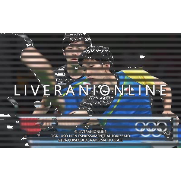 XXXI Olympic Games Giochi Olimpici Rio 2016 Rio de Janeiro - 15.08.2016 Semifinale di Tennis Tavolo Maschile Giappone vs Germania Nella Foto:Niwa Koki, Yoshimura Maharu vs Steger Bastian,Boll Timo /Ph.Vitez-Ag. Aldo Liverani