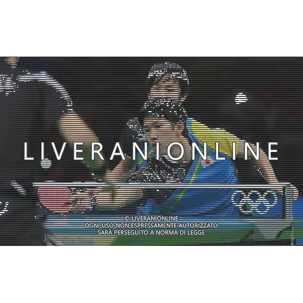 XXXI Olympic Games Giochi Olimpici Rio 2016 Rio de Janeiro - 15.08.2016 Semifinale di Tennis Tavolo Maschile Giappone vs Germania Nella Foto:Niwa Koki, Yoshimura Maharu vs Steger Bastian,Boll Timo /Ph.Vitez-Ag. Aldo Liverani