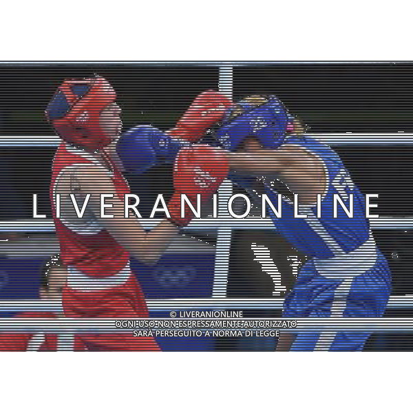 XXXI Olympic Games Giochi Olimpici Rio 2016 Rio de Janeiro - 15.08.2016 Quarti di Finale di Boxe pesi Leggeri (57-60kg) Femminile Nella Foto:Irma Testa (ITA) vs Mossely Estelle (FRA) /Ph.Vitez-Ag. Aldo Liverani