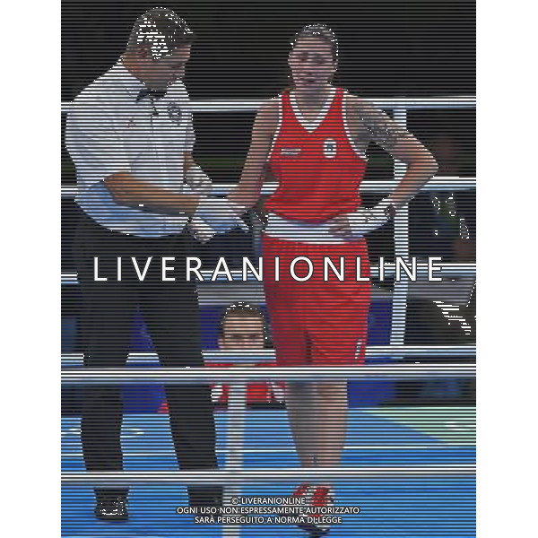 XXXI Olympic Games Giochi Olimpici Rio 2016 Rio de Janeiro - 15.08.2016 Quarti di Finale di Boxe pesi Leggeri (57-60kg) Femminile Nella Foto:Irma Testa (ITA) vs Mossely Estelle (FRA) /Ph.Vitez-Ag. Aldo Liverani