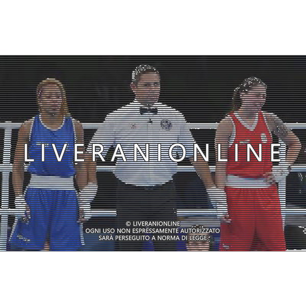 XXXI Olympic Games Giochi Olimpici Rio 2016 Rio de Janeiro - 15.08.2016 Quarti di Finale di Boxe pesi Leggeri (57-60kg) Femminile Nella Foto:Irma Testa (ITA) vs Mossely Estelle (FRA) /Ph.Vitez-Ag. Aldo Liverani
