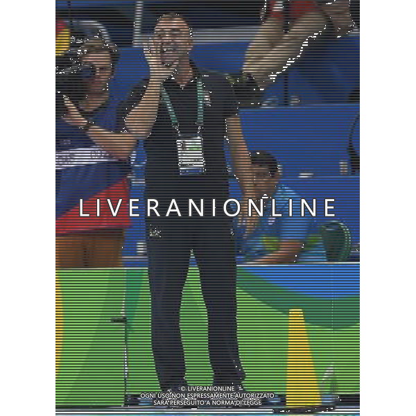 XXXI Olympic Games Giochi Olimpici Rio 2016 Rio de Janeiro - 15.08.2016 Quarti di Finale di Pallanuoto Femminile Italia vs Cina Nella Foto:Conti Fabio /Ph.Vitez-Ag. Aldo Liverani