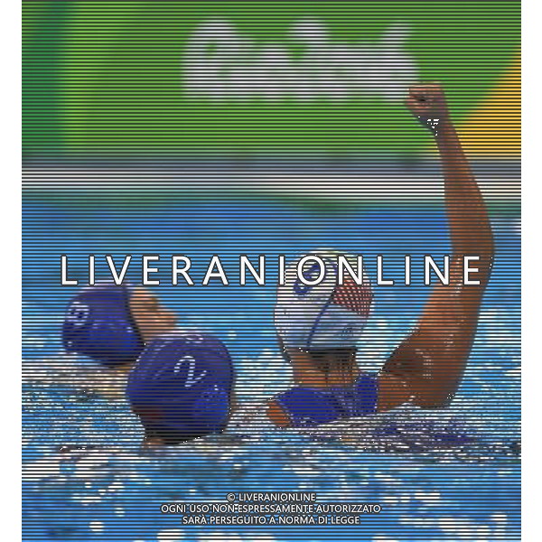 XXXI Olympic Games Giochi Olimpici Rio 2016 Rio de Janeiro - 15.08.2016 Quarti di Finale di Pallanuoto Femminile Italia vs Cina Nella Foto:Aiello Rosaria esulta /Ph.Vitez-Ag. Aldo Liverani