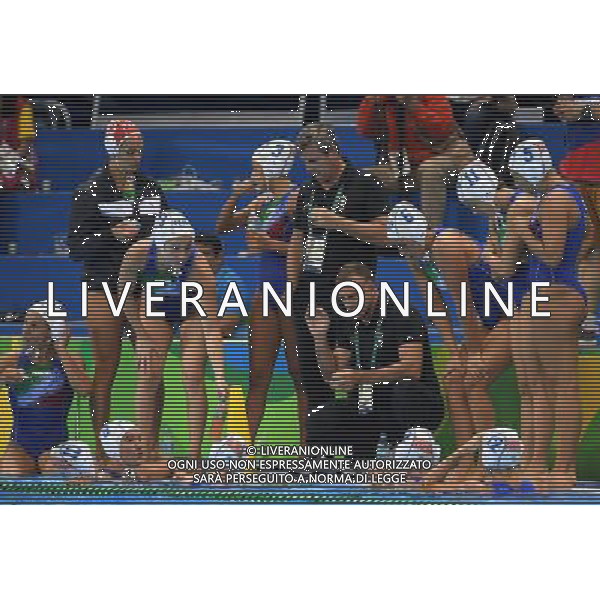 XXXI Olympic Games Giochi Olimpici Rio 2016 Rio de Janeiro - 15.08.2016 Quarti di Finale di Pallanuoto Femminile Italia vs Cina Nella Foto:Conti Fabio /Ph.Vitez-Ag. Aldo Liverani