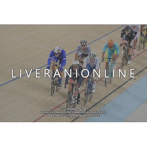 15-08-2016 Giochi Olimpici Pista Uomini; Giornata 05; 2016, Team Sky; 2016, Dimension Data; 2016, Francia; Viviani, Elia; Cavendish, Mark; Boudat, Thomas; Rio De Janeiro; ©sirotti/AGENZIA ALDO LIVERANI SAS