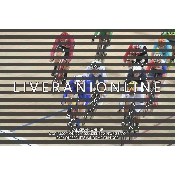 15-08-2016 Giochi Olimpici Pista Uomini; Giornata 05; 2016, Team Sky; 2016, Francia; 2016, Etixx - Quick Step; 2016, Dimension Data; Viviani, Elia; Boudat, Thomas; Gaviria Rendon, Fernando; Cavendish, Mark; Rio De Janeiro; ©sirotti/AGENZIA ALDO LIVERANI SAS