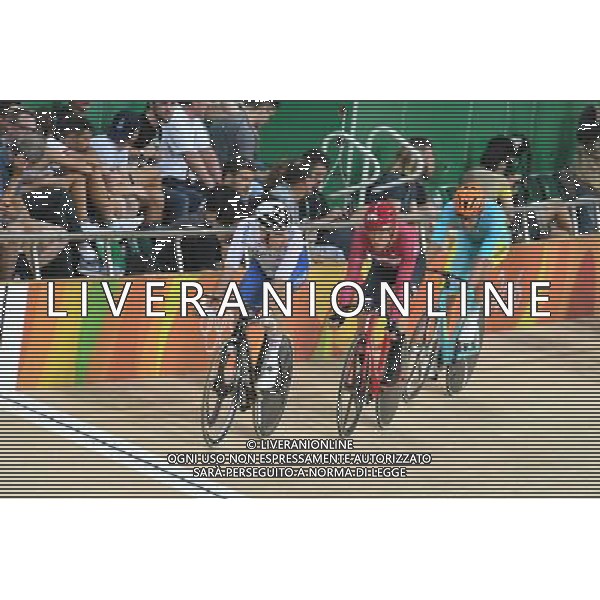 15-08-2016 Giochi Olimpici Pista Uomini; Giornata 05; 2016, Team Sky; 2016, Danimarca; Viviani, Elia; Hansen Lasse, Norman; Rio De Janeiro; ©sirotti/AGENZIA ALDO LIVERANI SAS
