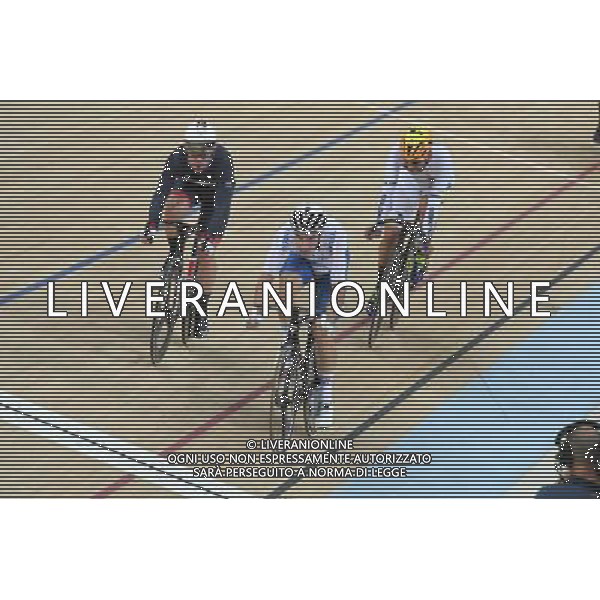 15-08-2016 Giochi Olimpici Pista Uomini; Giornata 05; 2016, Team Sky; 2016, Dimension Data; 2016, Etixx - Quick Step; Viviani, Elia; Cavendish, Mark; Gaviria Rendon, Fernando; Rio De Janeiro; ©sirotti/AGENZIA ALDO LIVERANI SAS