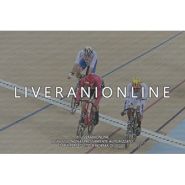 15-08-2016 Giochi Olimpici Pista Uomini; Giornata 05; 2016, Danimarca; 2016, Team Sky; 2016, Etixx - Quick Step; Hansen, Lasse Norman; Viviani, Elia; Gaviria Rendon, Fernando; Rio De Janeiro; ©sirotti/AGENZIA ALDO LIVERANI SAS