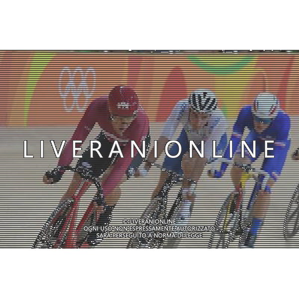 15-08-2016 Giochi Olimpici Pista Uomini; Giornata 05; 2016, Team Sky; Viviani, Elia; Hansen, Lasse Norman; Rio De Janeiro; ©sirotti/AGENZIA ALDO LIVERANI SAS