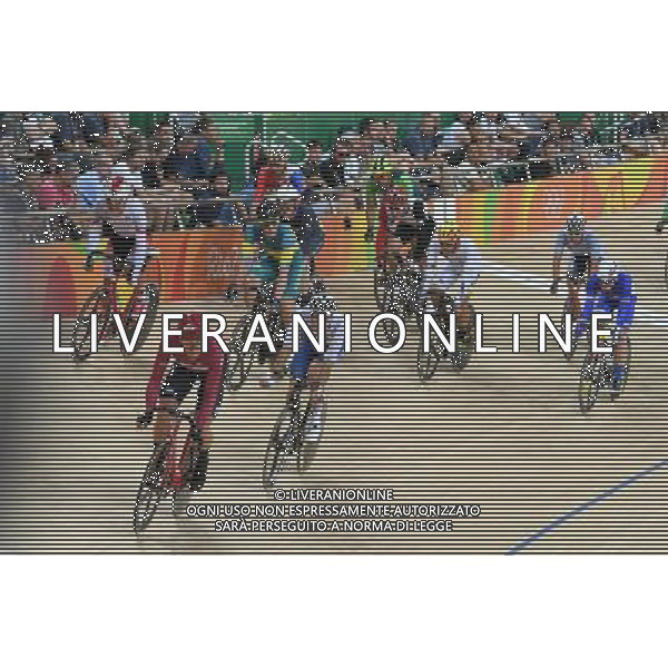 15-08-2016 Giochi Olimpici Pista Uomini; Giornata 05; 2016, Team Sky; 2016, Danimarca; Viviani, Elia; Hansen Lasse, Norman; Rio De Janeiro; ©sirotti/AGENZIA ALDO LIVERANI SAS