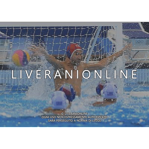 XXXI Olympic Games Giochi Olimpici Rio 2016 Rio de Janeiro - 16.08.2016 Quarti di Finale Pallanuoto Maschile Grecia vs Italia Nella Foto:Tempesti Stefano parata /Ph.Vitez-Ag. Aldo Liverani