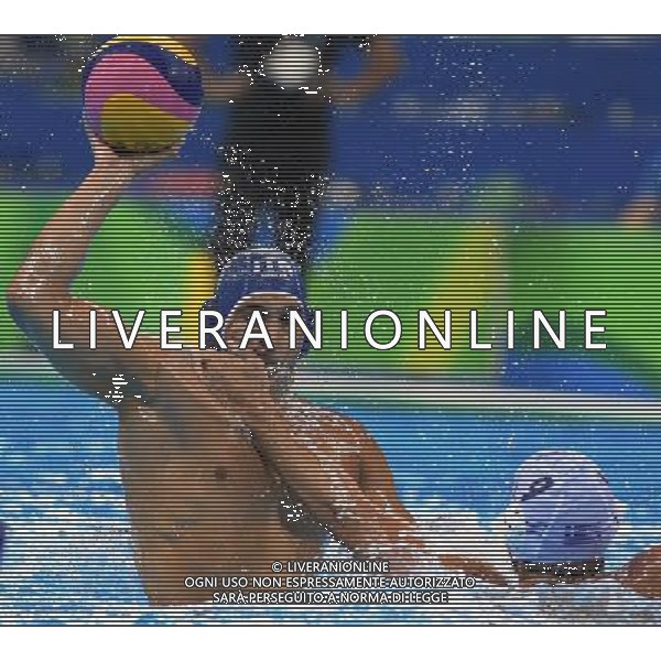 XXXI Olympic Games Giochi Olimpici Rio 2016 Rio de Janeiro - 16.08.2016 Quarti di Finale Pallanuoto Maschile Grecia vs Italia Nella Foto:Figlioli Pietro-Mourikis Konstantinos /Ph.Vitez-Ag. Aldo Liverani