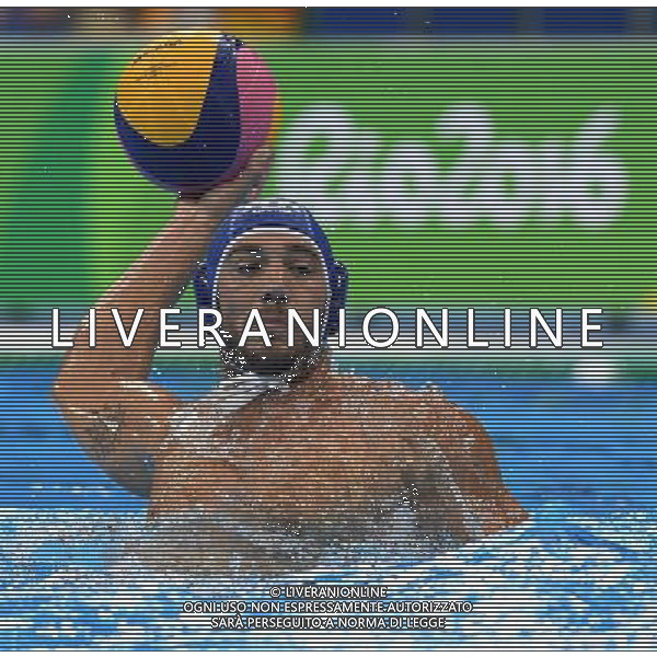 XXXI Olympic Games Giochi Olimpici Rio 2016 Rio de Janeiro - 16.08.2016 Quarti di Finale Pallanuoto Maschile Grecia vs Italia Nella Foto:Presciutti Christian /Ph.Vitez-Ag. Aldo Liverani