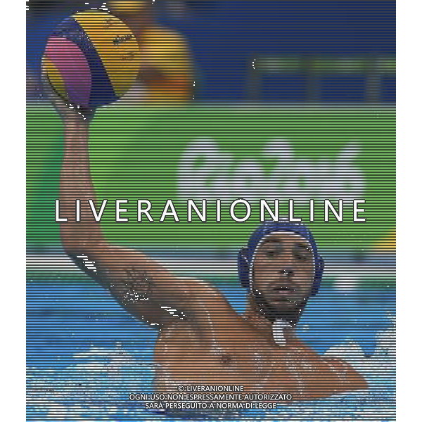 XXXI Olympic Games Giochi Olimpici Rio 2016 Rio de Janeiro - 16.08.2016 Quarti di Finale Pallanuoto Maschile Grecia vs Italia Nella Foto:Presciutti Christian /Ph.Vitez-Ag. Aldo Liverani