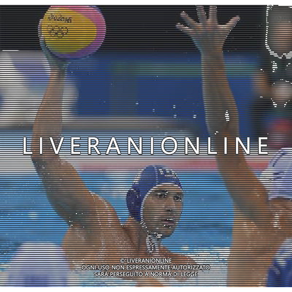 XXXI Olympic Games Giochi Olimpici Rio 2016 Rio de Janeiro - 16.08.2016 Quarti di Finale Pallanuoto Maschile Grecia vs Italia Nella Foto:Figlioli Pietro /Ph.Vitez-Ag. Aldo Liverani