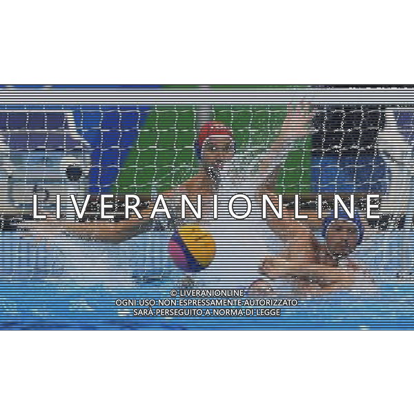 XXXI Olympic Games Giochi Olimpici Rio 2016 Rio de Janeiro - 16.08.2016 Quarti di Finale Pallanuoto Maschile Grecia vs Italia Nella Foto:Tempesti Stefano parata /Ph.Vitez-Ag. Aldo Liverani