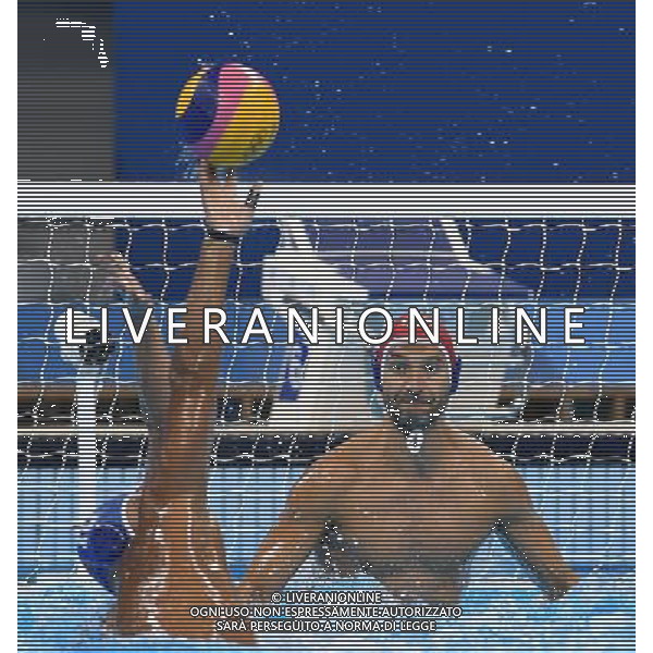 XXXI Olympic Games Giochi Olimpici Rio 2016 Rio de Janeiro - 16.08.2016 Quarti di Finale Pallanuoto Maschile Grecia vs Italia Nella Foto:Tempesti Stefano parata /Ph.Vitez-Ag. Aldo Liverani