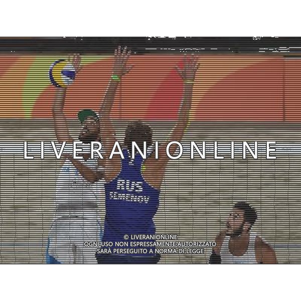 XXXI Olympic Games Giochi Olimpici Rio 2016 Rio de Janeiro - 16.08.2016 Semifinale Beach Volley Maschile Italia vs Russia Nella Foto:Lupo Daniele /Ph.Vitez-Ag. Aldo Liverani
