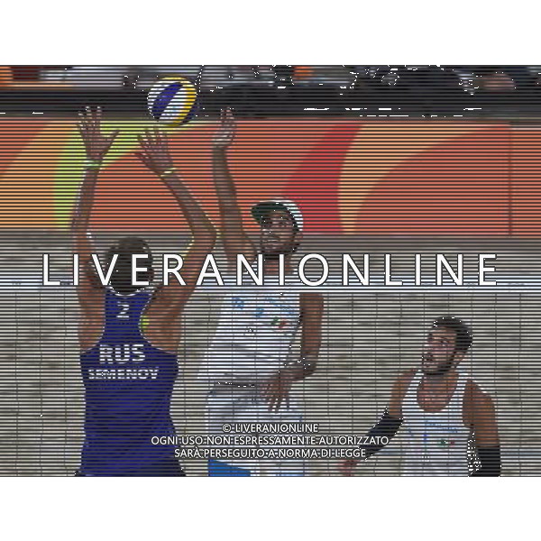 XXXI Olympic Games Giochi Olimpici Rio 2016 Rio de Janeiro - 16.08.2016 Semifinale Beach Volley Maschile Italia vs Russia Nella Foto:Lupo Daniele /Ph.Vitez-Ag. Aldo Liverani