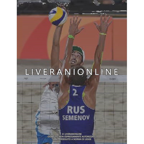 XXXI Olympic Games Giochi Olimpici Rio 2016 Rio de Janeiro - 16.08.2016 Semifinale Beach Volley Maschile Italia vs Russia Nella Foto:Lupo Daniele /Ph.Vitez-Ag. Aldo Liverani