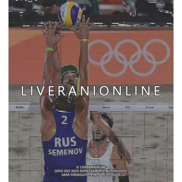 XXXI Olympic Games Giochi Olimpici Rio 2016 Rio de Janeiro - 16.08.2016 Semifinale Beach Volley Maschile Italia vs Russia Nella Foto:Lupo Daniele /Ph.Vitez-Ag. Aldo Liverani