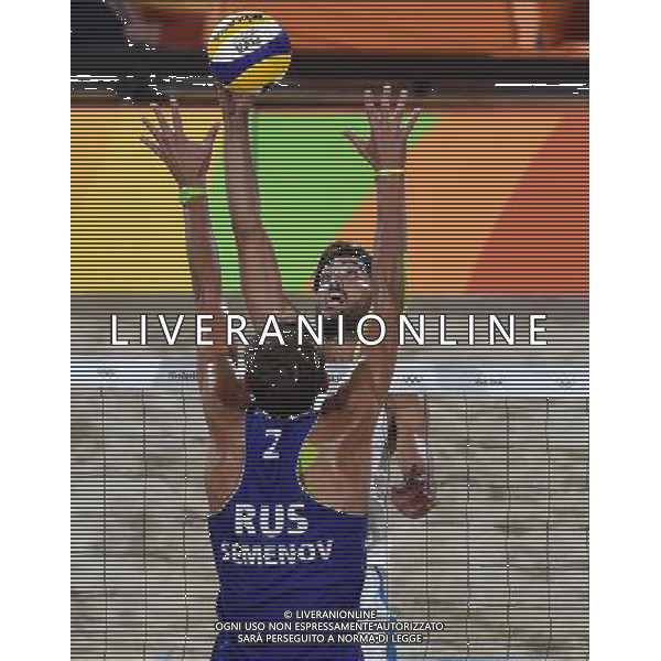 XXXI Olympic Games Giochi Olimpici Rio 2016 Rio de Janeiro - 16.08.2016 Semifinale Beach Volley Maschile Italia vs Russia Nella Foto:Nicolai Paolo /Ph.Vitez-Ag. Aldo Liverani