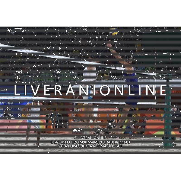 XXXI Olympic Games Giochi Olimpici Rio 2016 Rio de Janeiro - 16.08.2016 Semifinale Beach Volley Maschile Italia vs Russia Nella Foto:Nicolai Paolo,Lupo Daniele vs Krasilnikov Viacheslav,Semenov Konstantin /Ph.Vitez-Ag. Aldo Liverani