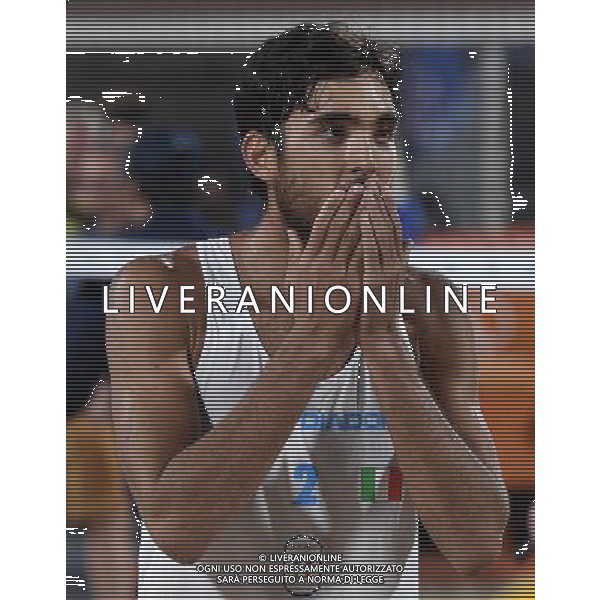 XXXI Olympic Games Giochi Olimpici Rio 2016 Rio de Janeiro - 16.08.2016 Semifinale Beach Volley Maschile Italia vs Russia Nella Foto:Lupo Daniele esulta /Ph.Vitez-Ag. Aldo Liverani