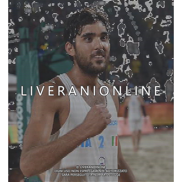 XXXI Olympic Games Giochi Olimpici Rio 2016 Rio de Janeiro - 16.08.2016 Semifinale Beach Volley Maschile Italia vs Russia Nella Foto:Lupo Daniele esulta /Ph.Vitez-Ag. Aldo Liverani