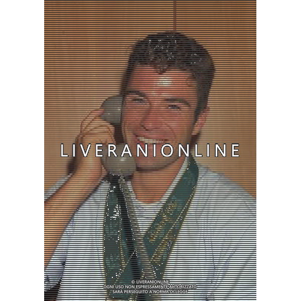 RETROSPETTIVA ANTONIO ROSSI IN VISITA ALLA REDAZIONE DELLA GAZZETTA DELLO SPORT NELLA FOTO ANTONIO ROSSI AG ALDO LIVERANI SAS