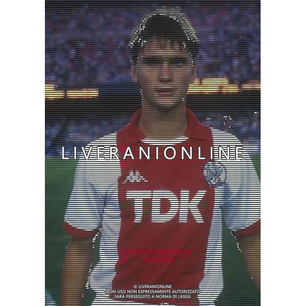 RETROSPETTICA JOHN BOSMAN CALCIATORE NELLA FOTO JOHN BOSMAN CON LA MAGLIA AJAX AG ALDO LIVERANI SAS