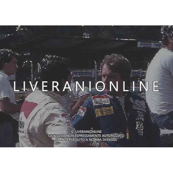 retrospettiva keke rosberg pilota nella foto keke rosberg con giacomelli ag aldo liverani sas