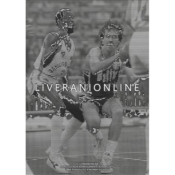 RETROSPETTIVA LARRY WRIGHT BASKET NELLA FOTO LARRY WRIGHT CON LA MAGLIA DI ROMA CON MIKE D\'ANTONI AG ALDO LIVERANI SAS
