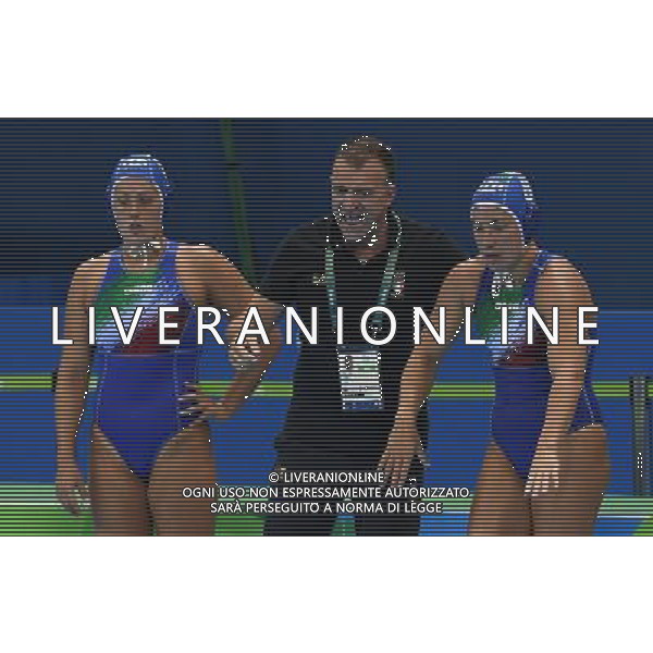 XXXI Olympic Games Giochi Olimpici Rio 2016 Rio de Janeiro - 17.08.2016 Semifinale Pallanuoto Femminile Russia vs Italia Nella Foto:Conti Fabio /Ph.Vitez-Ag. Aldo Liverani