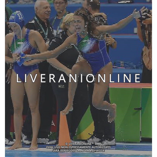 XXXI Olympic Games Giochi Olimpici Rio 2016 Rio de Janeiro - 17.08.2016 Semifinale Pallanuoto Femminile Russia vs Italia Nella Foto:Garibotti Arianna esulta a fine partita /Ph.Vitez-Ag. Aldo Liverani