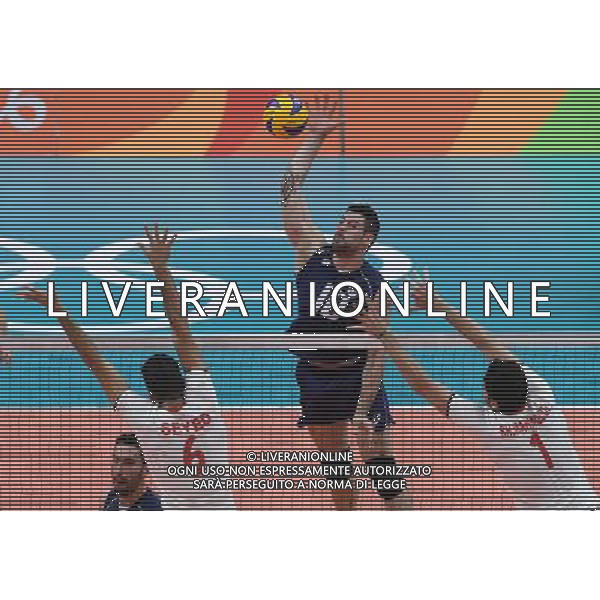 XXXI Olympic Games Giochi Olimpici Rio 2016 Rio de Janeiro - 17.08.2016 Quarti di Finale Pallavolo Maschile Italia vs Iran Nella Foto:Lanza Filippo /Ph.Vitez-Ag. Aldo Liverani