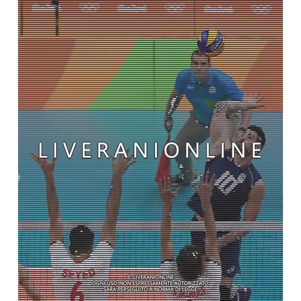 XXXI Olympic Games Giochi Olimpici Rio 2016 Rio de Janeiro - 17.08.2016 Quarti di Finale Pallavolo Maschile Italia vs Iran Nella Foto:Lanza Filippo /Ph.Vitez-Ag. Aldo Liverani