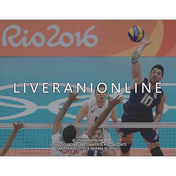 XXXI Olympic Games Giochi Olimpici Rio 2016 Rio de Janeiro - 17.08.2016 Quarti di Finale Pallavolo Maschile Italia vs Iran Nella Foto:Lanza Filippo /Ph.Vitez-Ag. Aldo Liverani